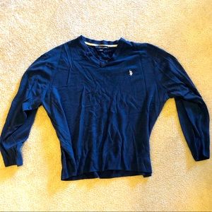 US Polo Assn Big & Tall blue sweater